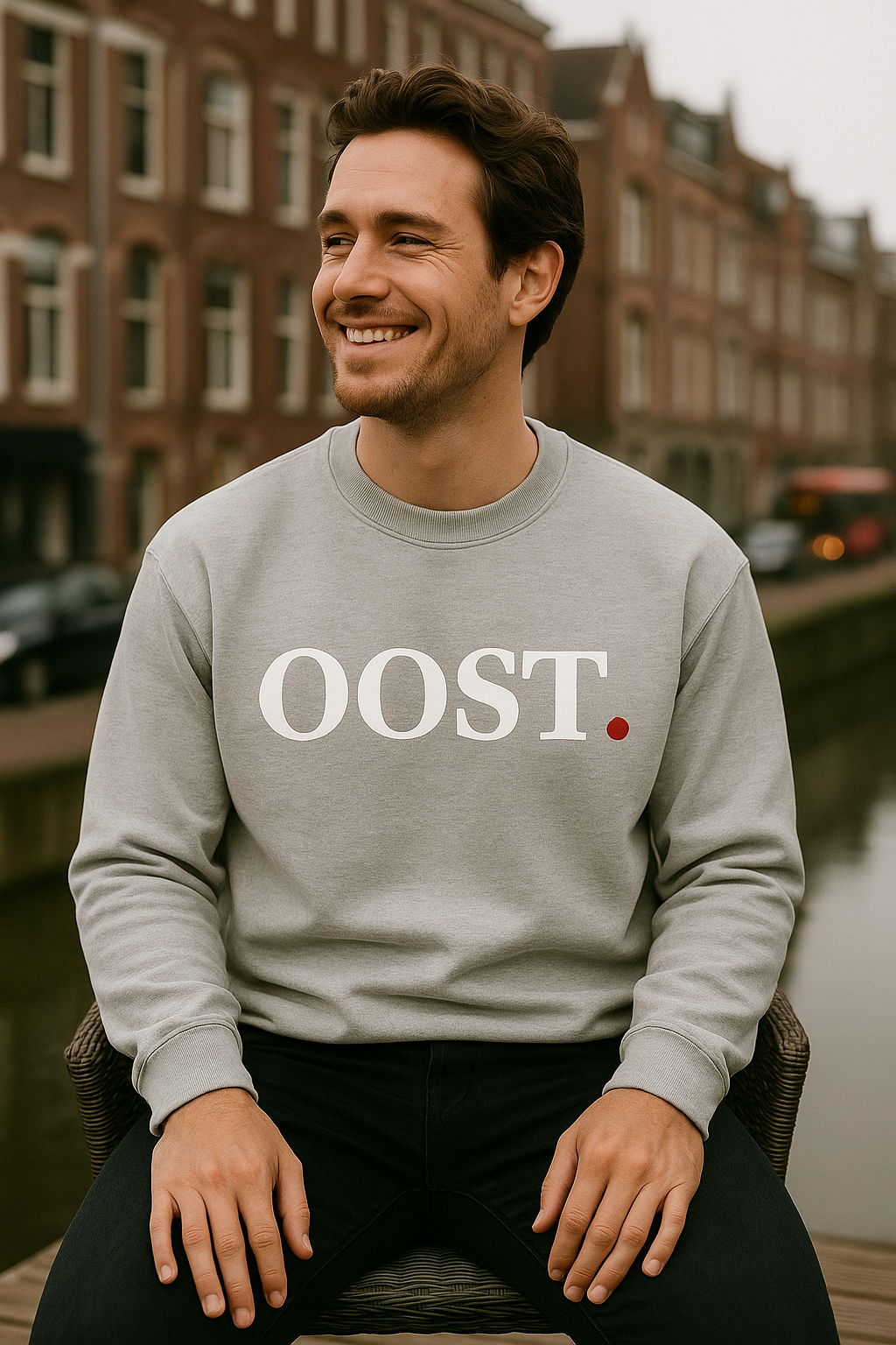 OOST sweater grijs 