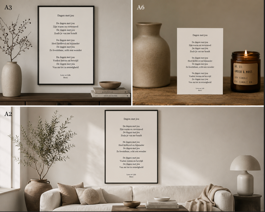 Gedichtenkaart Liefde – Love or Life Story | Format Oost