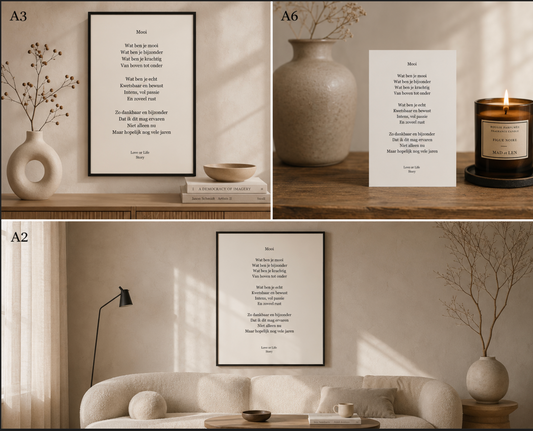 Gedichtenkaart Liefde – Love or Life Story | Format Oost