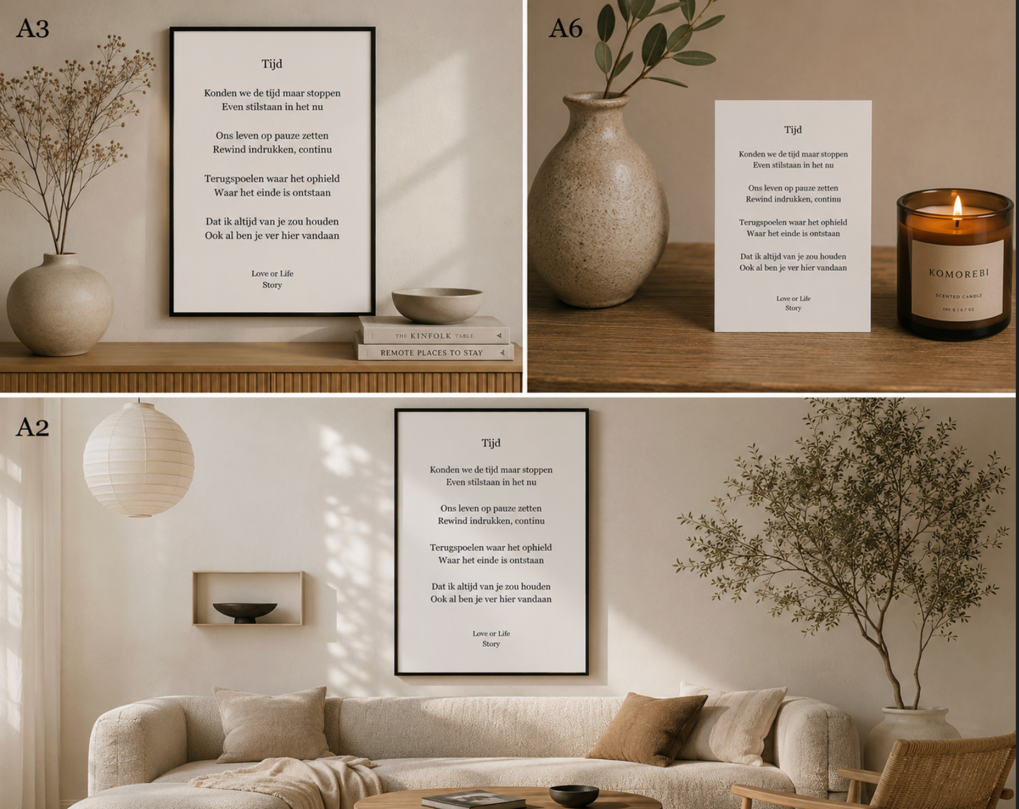 Gedichtenkaart Verlies – Love or Life Story | Format Oost