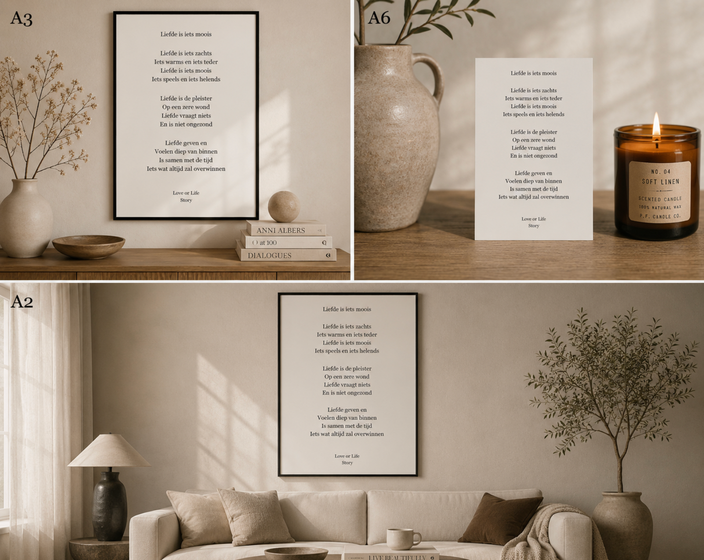 Gedichtenkaart Liefde – Love or Life Story | Format Oost