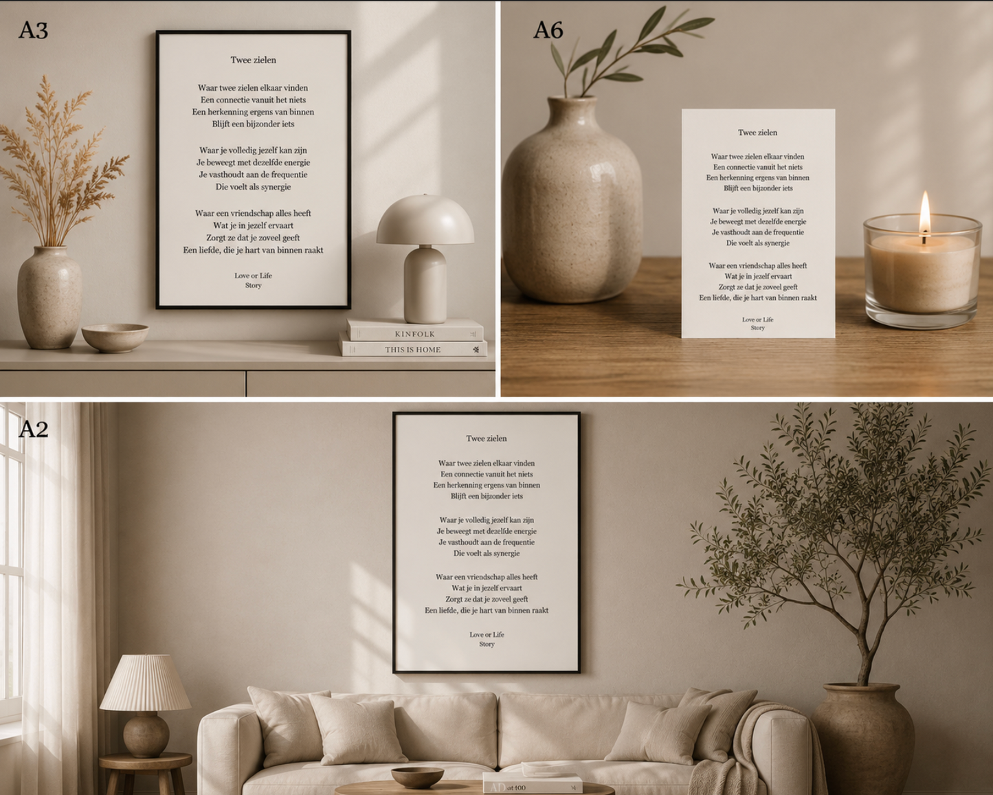 Gedichtenkaart Liefde – Love or Life Story | Format Oost
