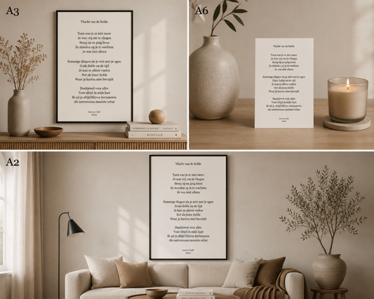 Gedichtenkaart Verlies – Love or Life Story | Format Oost